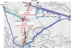 Uzavírka silnice v Žiželicích začne 15. května, most bude hotový v únoru 2026