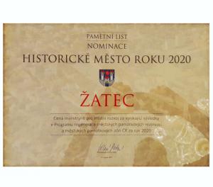 Historický úspěch. Dvě 2. místa v soutěži historických měst
