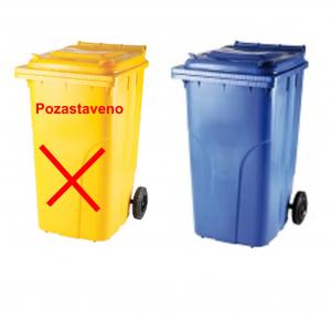 Příjem žádostí o nádoby na třídění plastu je pozastaven
