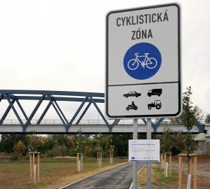 Město Žatec letos dokončilo další úsek pro cyklisty